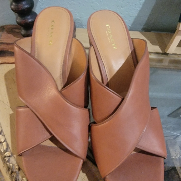 Coach Wedges #wedges #coach #brown - Picture 2 of 7
